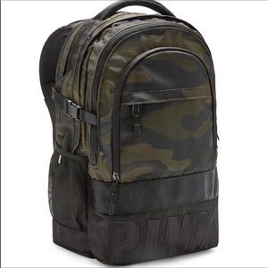 PINK Collegiate Camoflouge Backpack